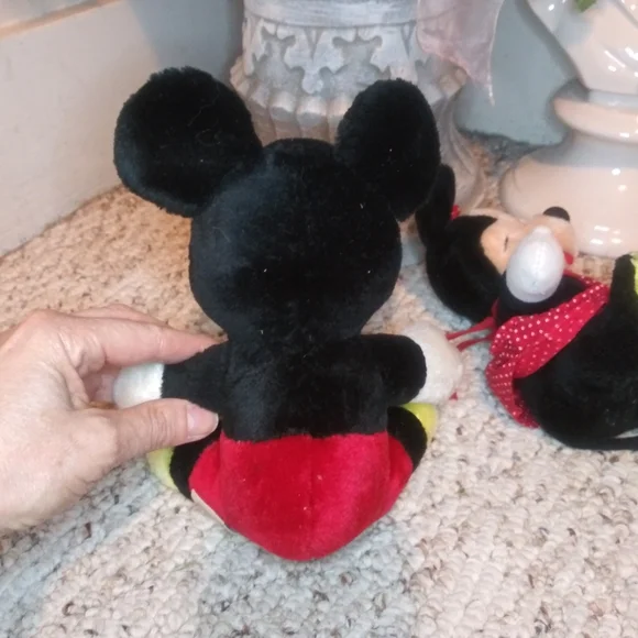 Vintage Disneyland Souvenir Plush Mickey & Minnie Set - Picture 6 of 8